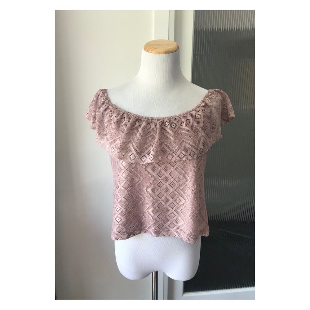 WYLDR lace crop top